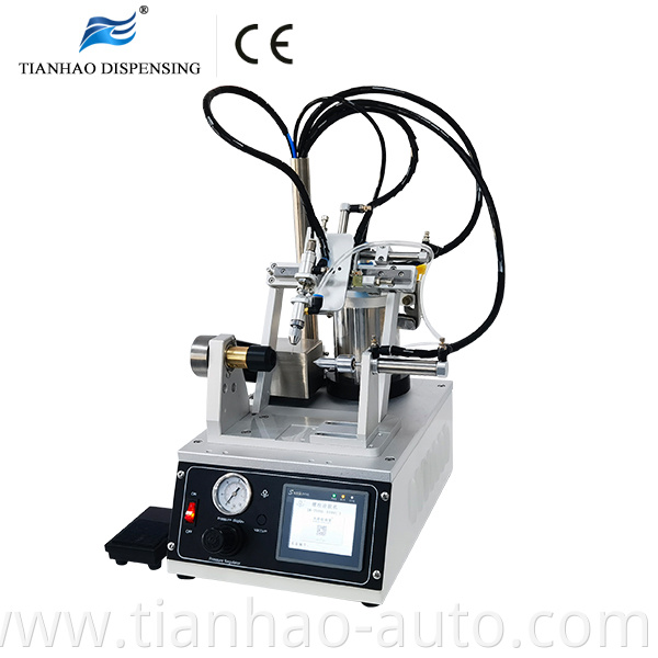 Thread coating machine